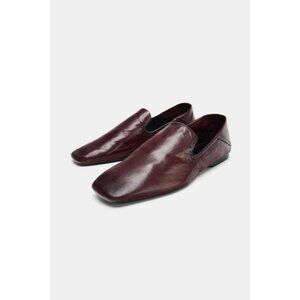 ZARA LEATHER LOAFERS WITH HIGH VAMP